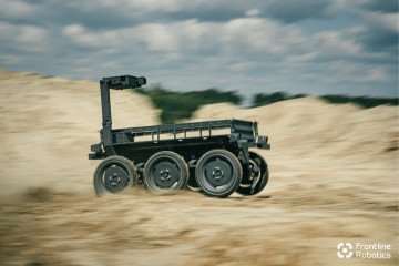 Ukrainian unmanned ground vehicle Frodo by Frontline Robotics. (Source: Militarnyi) Ukrainian unmanned ground vehicle Frodo by Frontline Robotics. (Source: Militarnyi)