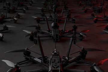 Rows of F10 FPV drones manufactured by Ukrainian company F-Drones. (Source: F-Drones) Rows of F10 FPV drones manufactured by Ukrainian company F-Drones. (Source: F-Drones)