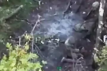 Drone footage reportedly showing Russian troops during the alleged execution of Ukrainian prisoners of war in the Zaporizhzhia region. (Source: Ukrainska Pravda) Drone footage reportedly showing Russian troops during the alleged execution of Ukrainian prisoners of war in the Zaporizhzhia region. (Source: Ukrainska Pravda)
