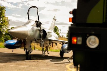 Ukrainian Air Force Mirage 2000 fighter jet.