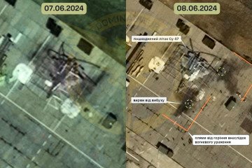 Satellite Images Show Russia’s Top Su-57 Fighter Jet Damaged in a Ukrainian Attack