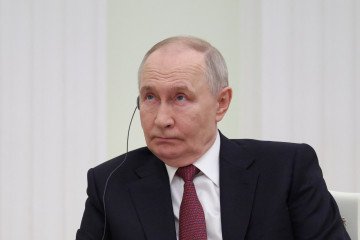 Russian leader Vladimir Putin meets with Palestinian President in Moscow, January 22, 2026. (Photo:  Getty Images)