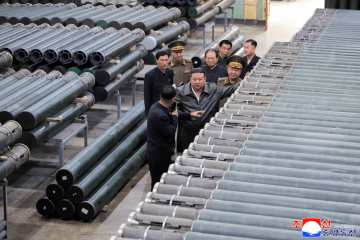 Kim Jong Un Inspects Ammunition Factories as North Korea Quadruples Shell Production