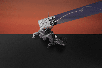 Illustration of a Patriot air defense system intercepting an aerial target. (Source: Oleksandr Manukians/UNITED24 Media) Illustration of a Patriot air defense system intercepting an aerial target. (Source: Oleksandr Manukians/UNITED24 Media)