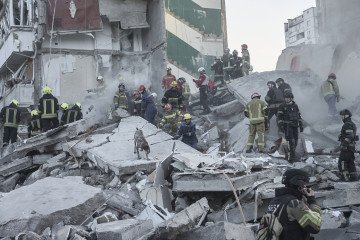 The aftermath of Russian attack on Kyiv, Ukraine on May 14, 2026. (Source: Joshua Olley/UNITED24 Media)