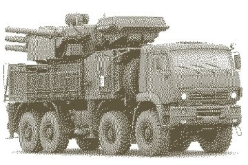 Russian Pantsir-S2 surface-to-air missile and gun system. Illustrative image. (Source: General Staff)