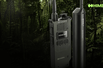 HIMERA tactical communication devices displayed against an Amazon rainforest backdrop. (Source: HIMERA)