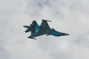 Fighter Su-34 in the sky