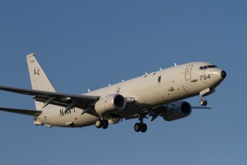 Boeing P-8A Poseidon, multi-mission maritime aircraft, with the US Navy Patrol Squadron Eight flies near Naval Air Facility in Kanagawa. Illustrative photo. (Source: Getty Images) Boeing P-8A Poseidon, multi-mission maritime aircraft, with the US Navy Patrol Squadron Eight flies near Naval Air Facility in Kanagawa. Illustrative photo. (Source: Getty Images)