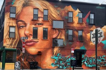 Mural in New York City honoring Ukrainian refugee Iryna Zarutska, who was killed in the U.S. (Photo: Julia Gorodetskaya)