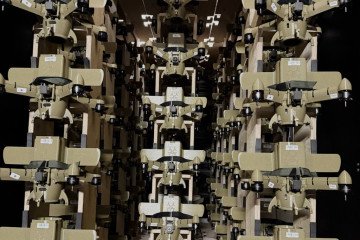 A batch of Ukrainian Sting interceptor drones. (Source: Wild Hornets)