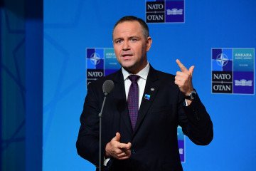 Poland’s Nawrocki at NATO: Russia Could Use Military Against Central and Eastern Europe Poland's President Karol Nawrocki speaks during doorstep statements within the annual NATO Summit at Presidential Complex in Ankara, Türkiye on July 8, 2026.(Source: Getty Images)