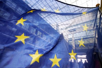 Poland and Germany Divided on How to Use Unblocked $7.6B EU Ukraine Fund The European flag. (Source: Getty Images)