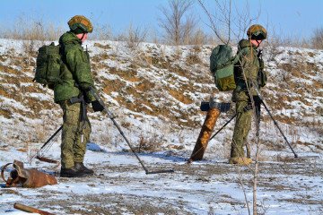 A military training exercise held by an engineer unit of the Russian Southern Military District in Rostov-On-Don, Russia on January 19, 2026. Illustrative image. (Photo: Getty Images)