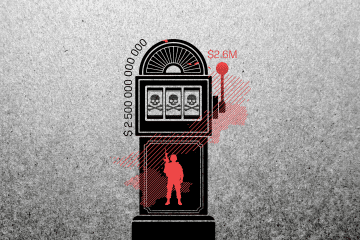 The war slot machine: every "spin" costs $2.6 million—the economic price of a single soldier's life that the Kremlin continuously pays to fuel its aggression. (Source: Oleksandr Manukians/UNITED24 Media) The war slot machine: every "spin" costs $2.6 million—the economic price of a single soldier's life that the Kremlin continuously pays to fuel its aggression. (Source: Oleksandr Manukians/UNITED24 Media)