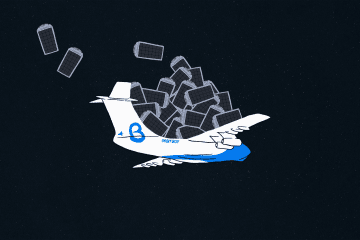 Illustration of an Orbit Boy aircraft deploying multiple satellites in orbit. (Source: UNITED24 Media/Oleksandr Manukians) Illustration of an Orbit Boy aircraft deploying multiple satellites in orbit. (Source: UNITED24 Media/Oleksandr Manukians)