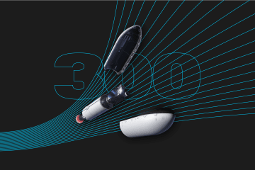 Illustration showing components of a small communications satellite, referencing Ukraine’s planned 300-satellite UASAT-NANO constellation. (Source: Oleksandr Manukians / UNITED24 Media)
