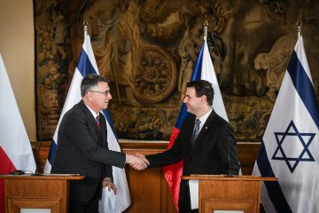Czechia Pledges to Unilaterally Shield Israel From New EU Trade Restrictions Minister of Foreign Affairs of Israel Gideon Saar and Czech Republic's Foreign Minister Petr Macinka at the end of their a joint press conference on May 20, 2026 in Prague, Czech Republic. (Source: Getty Images)