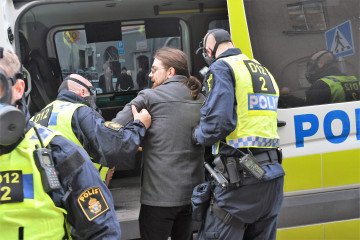 Hundreds of people gather to stage a protest against coronavirus (Covid-19) restrictions in Stockholm, Sweden on March 20, 2021. Illustrative photo: (Source: Getty Images)