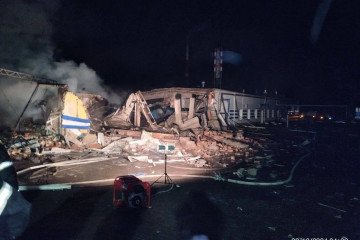 Ukrainian Drone Strike Hits Key Russian Oil Pumping Station Near Belarus Border