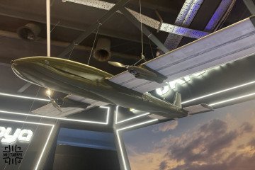 Ukraine’s Grim LA-80 fixed-wing strike drone, developed by defense company GrimTech, displayed at the MSPO 2026 defense exhibition in Kielce, Poland. (Source: Militarnyi) Ukraine’s Grim LA-80 fixed-wing strike drone, developed by defense company GrimTech, displayed at the MSPO 2026 defense exhibition in Kielce, Poland. (Source: Militarnyi)