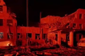 A school destroyed by Russian artillery in Sudzha, Kursk Region Russian Tactics in Kursk