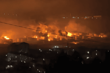 As a result of a Ukrainian drone strike on a Russian oil refinery in Tuapse. Illustrative photo. (Photo: open source)