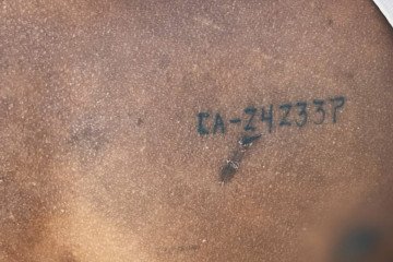 An identification number marked on the skin of a foreign recruit serving in the Russian military. (Source: HUR)