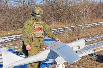 A Russian Orlan-10 unmanned aerial vehicle team. Illustrative photo. (Source: Getty Images) A Russian Orlan-10 unmanned aerial vehicle team. Illustrative photo. (Source: Getty Images)