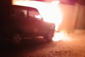 Ukrainian Partisan Blows Up Akhmat Vehicle in Mariupol, Issues Warning to Kadyrov Forces