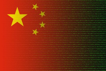 Illustrative image of digital code overlaid with the Chinese flag. (Source: Getty Images) Illustrative image of digital code overlaid with the Chinese flag. (Source: Getty Images)