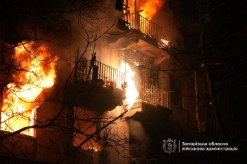 19 Injured, More Than 50 Residential Buildings Damaged in Russian Drone Strike on Zaporizhzhia