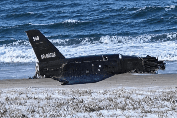 A suspected Russian military drone was recovered from the Baltic Sea near Rusinowo on Poland’s coast on September 14.