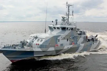 Russian Project 21980 “Grachonok” anti-sabotage patrol boat underway at sea. (Photo: Open source)