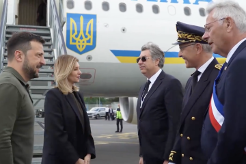 Ukrainian President Volodymyr Zelenskyy Arrives in France for D-Day Anniversary