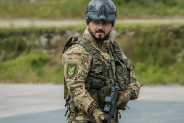 Russian comedian Mikhail Galustyan in tactical gear during a military-patriotic event. (Photo: open source)