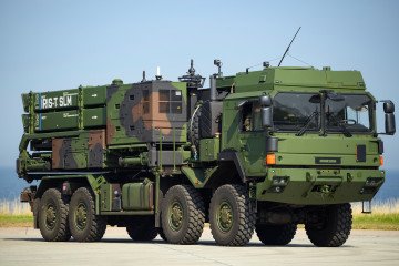 Germany's IRIS-T SLM air defense system during its operational launch at the Todendorf military base in Germany, September 2024. (Source: Getty Images)