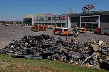 A shopping mall damaged following a Russian strike in Kryvyi Rih, on August 22, 2026. (Source: Getty Images) A shopping mall damaged following a Russian strike in Kryvyi Rih, on August 22, 2026. (Source: Getty Images)