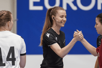 Ukrainian futsal referee Maria Myslovska. (Source: Maria Myslovska/Instagram)