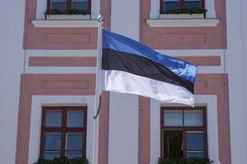 Estonia Dismisses Russian UN Court Lawsuit as Disinformation to Divert Attention From Ukraine Attacks The flag of Estonia flies on a building. (Source: Getty Images)
