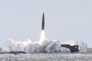 Illustrative image. 9K720 Iskander-M launch in 2018. (Source: Wikimedia)