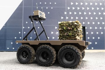 RAVLYK UMP-3 unmanned ground vehicle at the Eurosatory exhibition, France, June 2026.