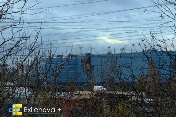 VK (VKontakte) data center near St. Petersburg following a reported drone strike on October 18, 2026. (Source: Exilenova+)