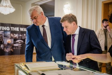 First Deputy Foreign Minister of Ukraine Andrii Sybiha walks with German Bundestag MP Johann Wadephul. First Deputy Foreign Minister of Ukraine Andrii Sybiha walks with German Bundestag MP Johann Wadephul.