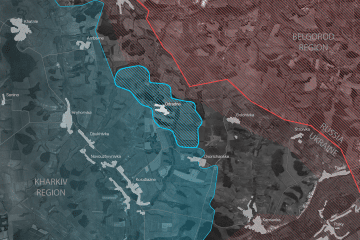 Odradne in the Kharkiv region on the map. (Source: UNITED24 Media/Oleksandr Manukians) Odradne in the Kharkiv region on the map. (Source: UNITED24 Media/Oleksandr Manukians)