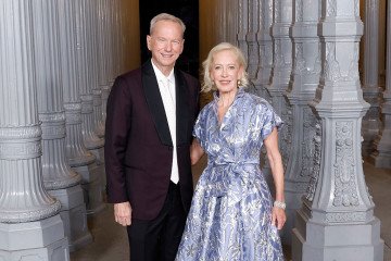 Eric Schmidt and Wendy Schmidt attend the 2025 LACMA Art+Film Gala at Los Angeles County Museum of Art on November 1, 2025 in Los Angeles, California. (Source: Getty Images)