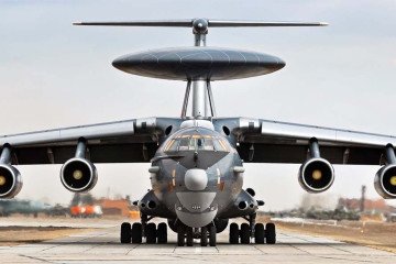 Russian A-50 airborne early warning and control aircraft on a runway. (Photo: Open source)