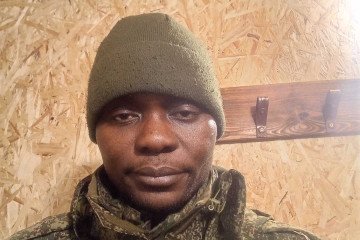 Nigerian national Ayebusiwa Olabode Victor, killed in Kharkiv region while serving in Russian army. (Source: HUR)
