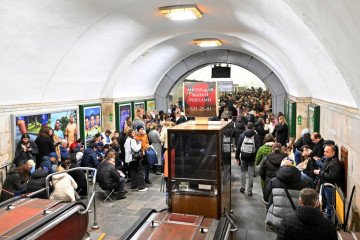 11,500 People Seek Refuge in Subway During Russian Drone Attack on Kyiv 11,500 People Seek Refuge in Subway During Russian Drone Attack on Kyiv