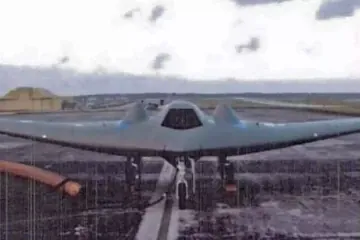 The only official USAF photograph of an RQ-170 at Andersen Air Force Base in Guam on an unspecified date. (Source: Wikimedia)